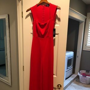 Lulus Red Jumpsuit size small